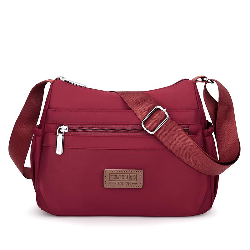 Маленькая квадратная сумка, женская сумка, многослойная, легкая, большая вместимость, сумка через плечо