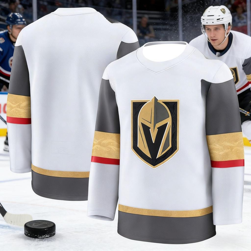 2026 Лучшая по продажам Мужская Тренировочная Хоккейная Майка Las Vegas Golden Knights - Дышащая, Быстросохнущая Рубашка с Длинным Рукавом Детская