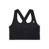 Project Rock Solid Letter Print Средний Поддерживающий Тренировочный Спортивный Бюстгальтер Женское нижнее белье Черный 1366004-001