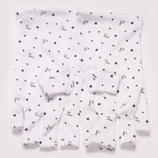 1 пара перчаток с лампой для ногтей, супермягкие, устойчивые к ультрафиолетовому излучению, эластичные, дышащие, без ворса, защита от солнца, полиэфирное волокно