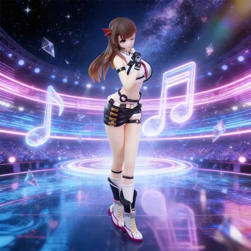 1pc Vibrant Virtual Idol Kira Figure - Hyperdimensional Academy - Desktop Decor, Perfect for Birthdays and Holidays.