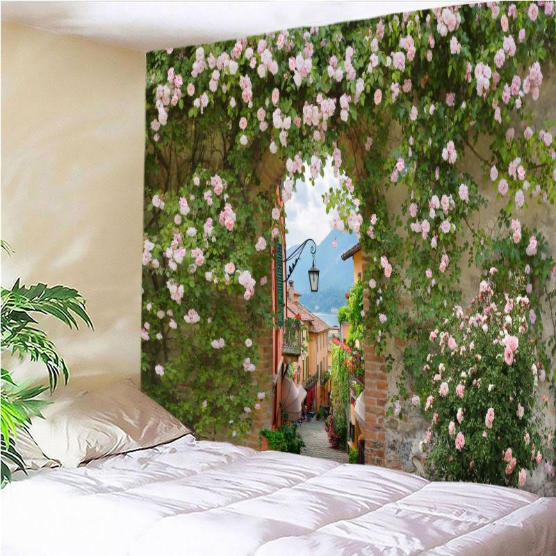 Гобелен в европейском стиле, подвесная ткань, настенное украшение, тканевый фон, тканевое покрытие для спальни, гостиной