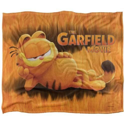 Garfield Laying Down Silky Supersoft Blanket