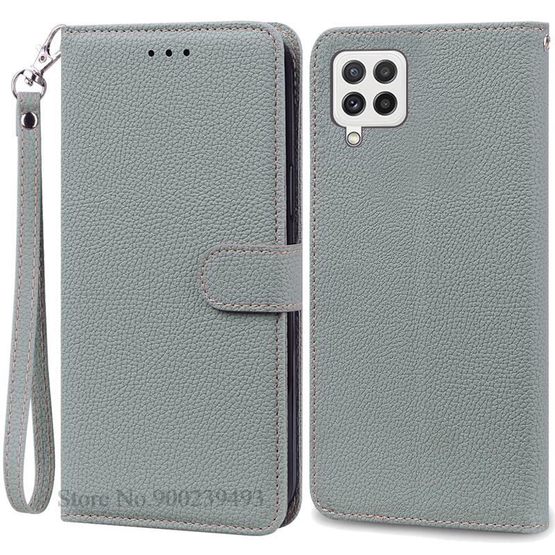 M32 4G Case For Samsung Galaxy M32 Case Leather Wallet Flip Case For Samsung M32 M 32 SM-M325F Case Soft Silicone Cover Fundas