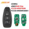 SILY KR5876268 ID49 KR55WK48801 4D63+/83 Чип 433 МГц Умный Пульт Управления Ключ от Машины Подходит для Ford Fiesta Kuga 2016 2017 2018