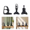3Pcs Yoga Women Statue Yoga Figures Modern Creative Yoga Figurine Sculpture for Yoga Studio Desk Indoor Dining Room Decoration