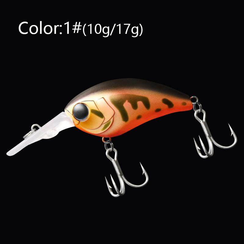 Long-Cast Rock Rolling Long-Tongued Fat Minnow Floating Crank Plastic Artificial Hard Bait 10g 17g Bass Saltwater Fishing