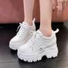 Fashion 11CM Autumn Breathable Chunky White Sneakers Women Spring Outdoor Anti-slip Platform Sandals Woman Height Increased Casual Shoe