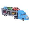 Transport Truck Toy 1/48 Scale Simulation Pull Back Collectible Cars Carrier Truck Set for Boys