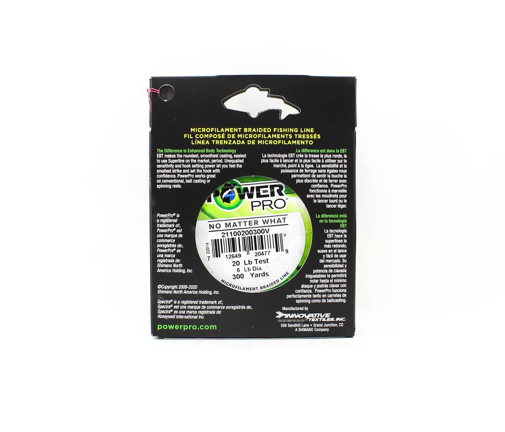 POWER PRO Плетеная леска Spectra Line 20 фунтов на 300 ярдов, красная (4779)