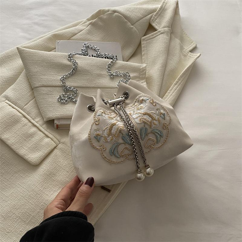 Дизайнерская сумка женская летняя ретро повседневная сумка через плечо простая повседневная сумка-ведро женская