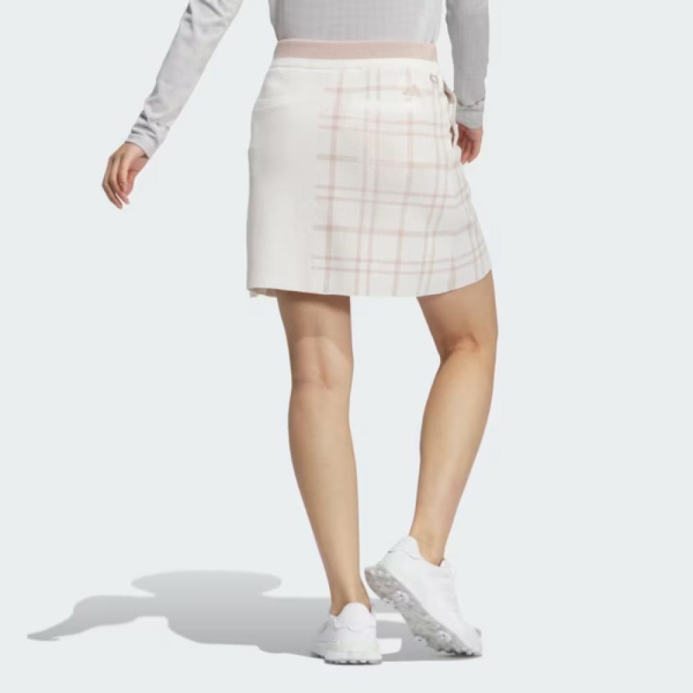 Adidas Golf Women S Pulley faShion 3S Checked Skirt iS4756