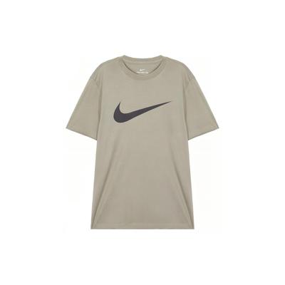 Спортивная одежда Swoosh, повседневная футболка с коротким рукавом и круглым вырезом, мужские топы, светло-зеленый, серый DC5095-320