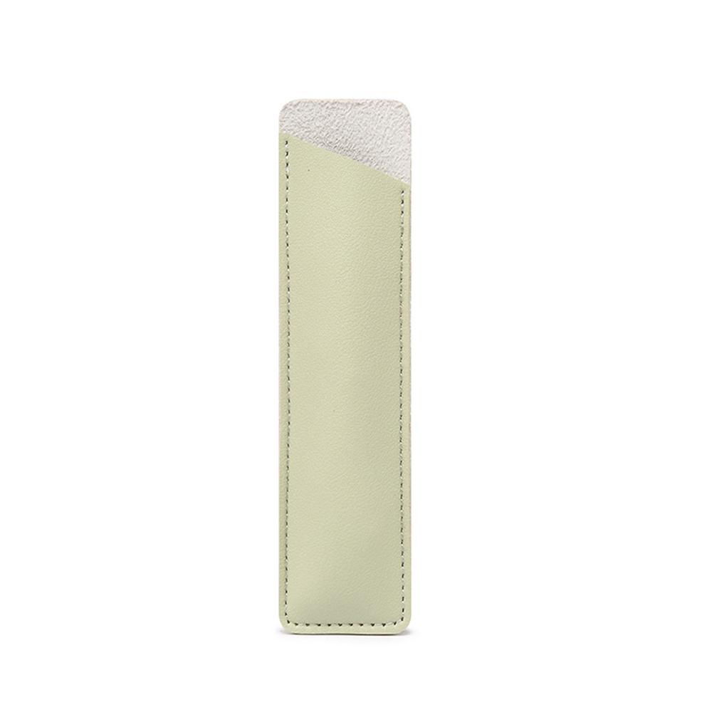 Pu Leather Pen Pencil Bag Pencil Holder Simple Pencil Case Pen Protective Bag Handmade Pen Sleeve Stationery Storage Pouch