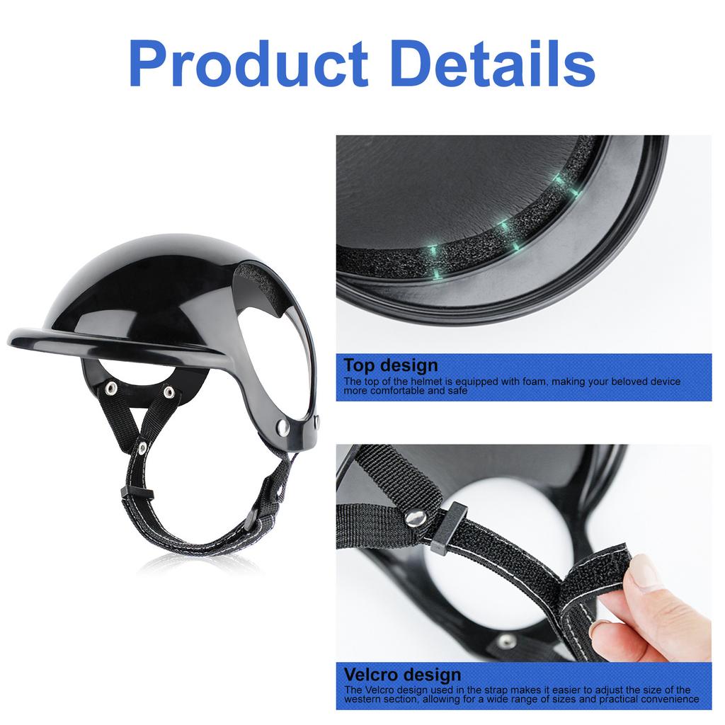 Шлем для маленькой собаки, Мотоциклетные шлемы для собак с отверстиями для ушей, Шапка для кошки своими руками, Защитный шлем для щенка, Велосипедный шлем для собаки, Регулируемый, Маленький