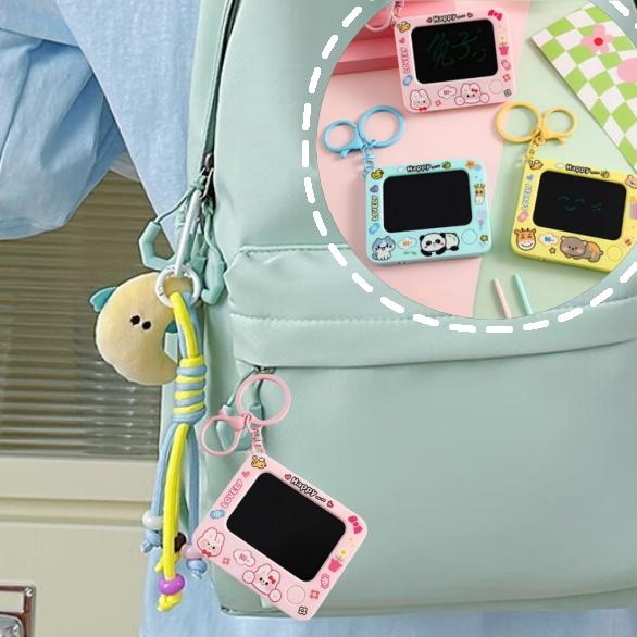 Креативный Мини Граффити Доска Брелок Однокнопочное Очищение DIY Рисование Брелок для Детей Студентов Подвеска для Школьной Сумки Аксессуары
