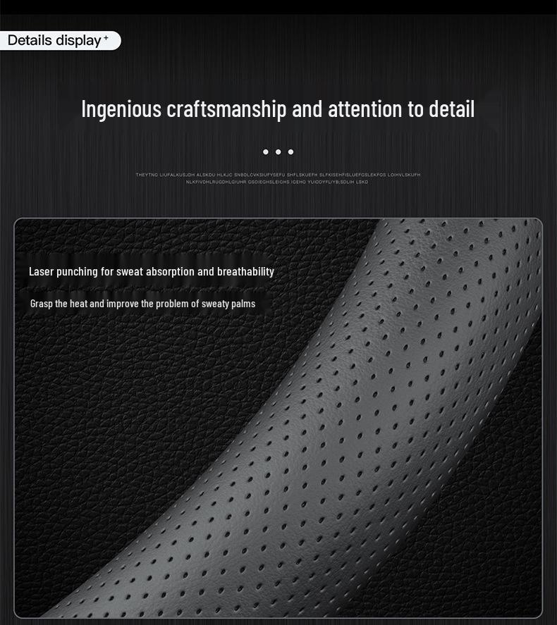 Всесезонная чехол-оплетка на руль из натуральной кожи для Volkswagen Passat, Ультратонкий, Универсальный, Аксессуар для интерьера.