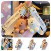 Cute Cartoon Sitting Bear Keychain Creative Car Bag Accessory Unique Gift For Men And Women