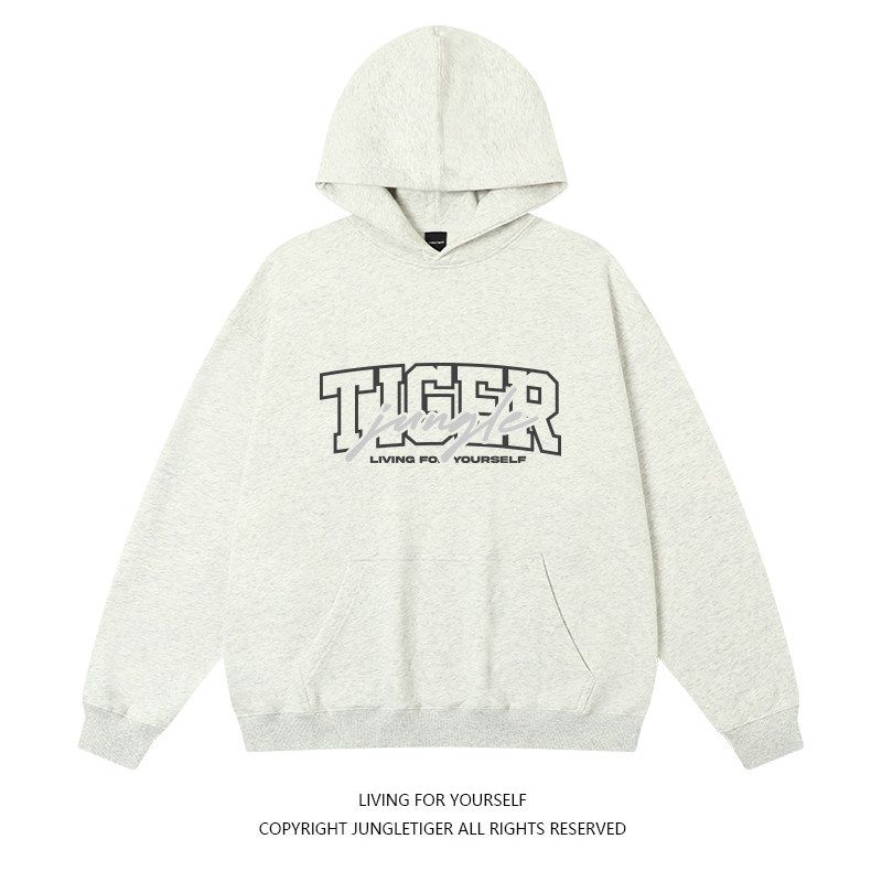 Jungle Tiger American Brushed 420G Hooded Sweatshirt