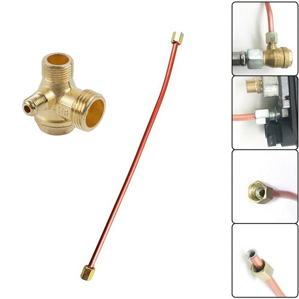 Для деталей воздушного компрессора 400-мм выхлопная трубка и 3-портовый обратный клапан из цинкового сплава