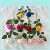 Classic Romantic Rose Handcraft Artificial Flowers For Wedding Party And Home Decoration