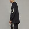 Y-3 FW22 Креативный дизайн свободный свитер с длинным рукавом футболка мужские топы черный H44811