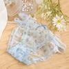 Sexy Sweet Bow Women Transparent Froal Mesh Panties Lingerie Lace Briefs Flower Underwear