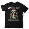 Funny Christmas T Shirt Unisex Ho Ho Holy Sh*t Adult Humour Skeleton Gothic