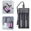 1-2 Slot Smart Charger with LED Indicators Intelligent Battery Charger for 16340/17500/17670/18350 Rechargeable Battery