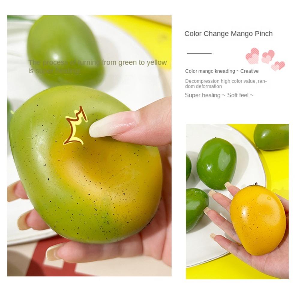 Peeling Orange Color-changing Squeeze Toys Simulation Mango Squeeze Toy Charisma Gift