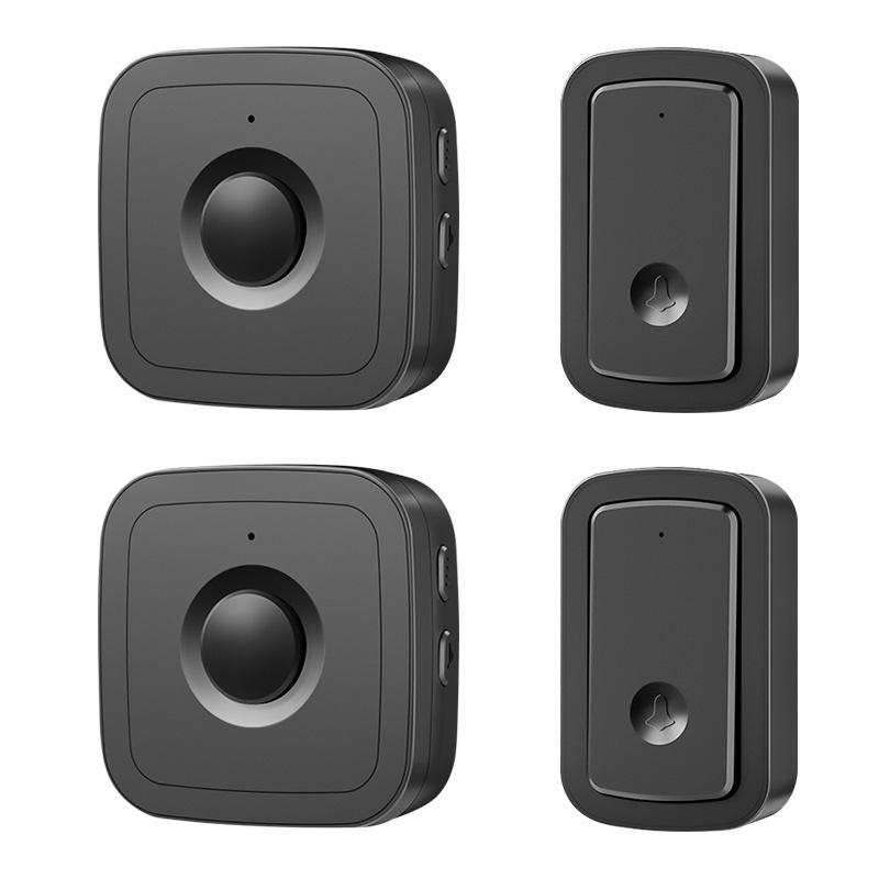 Smart Waterproof Wireless Doorbell for Home with Remote Music Control, Two-to-Two Connectivity, Ideal for Elderly