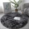 Luxury Round Soft Faux Sheepskin Fur Area Rugs Washable Wool Bedside Carpet