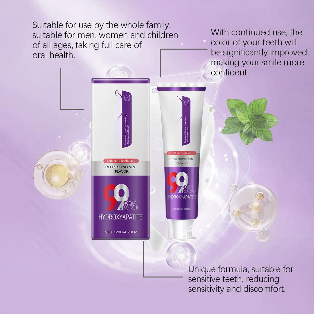 120g Teeth Whitening Toothpaste Reduce Yellow Protect Tooth Enamel Fresh Breath Oral Cleaning Teeth Gum Care Toothpaste