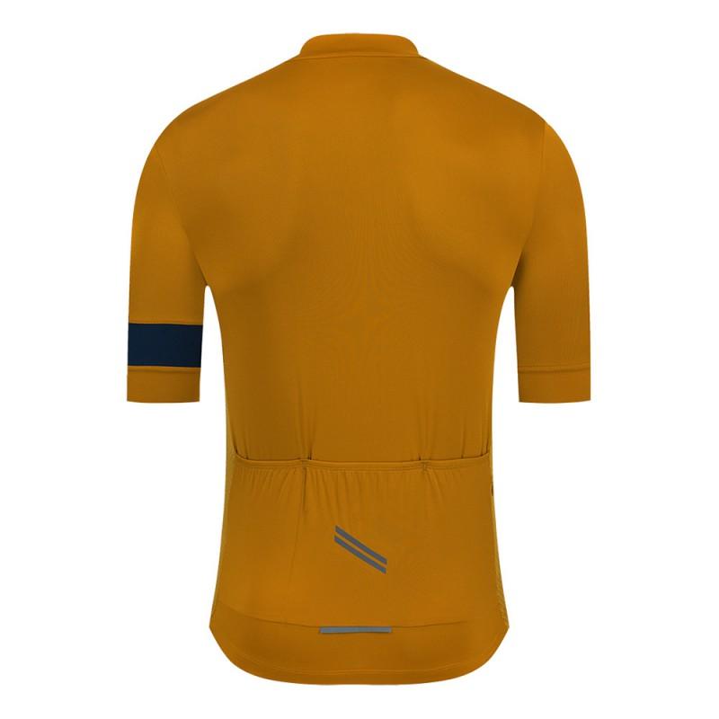 Mens Cycling Jersey With YKK Reverse Tooth Zipper Breathable Quick-Dry Short Sleeve Road Bike Riding