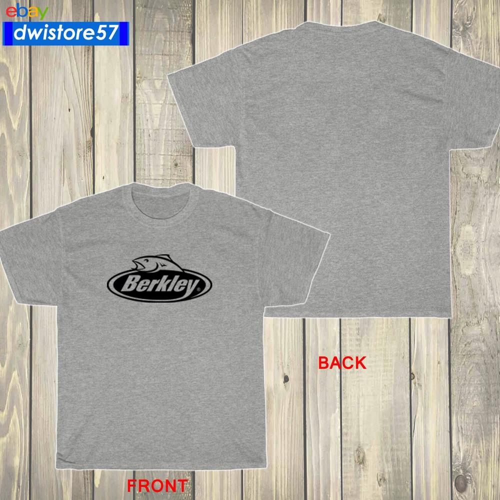 New Berkley Fishing Fish Logo Black/ Navy/ Sport Grey T-Shirt Size S - 3XL Unisex T-Shirt