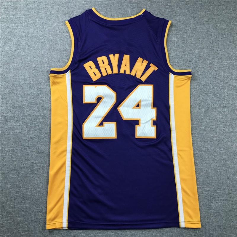 Вышитая баскетбольная майка NBA Los Angeles Lakers 24 Коби Брайант Мужская Женская Осень Зима