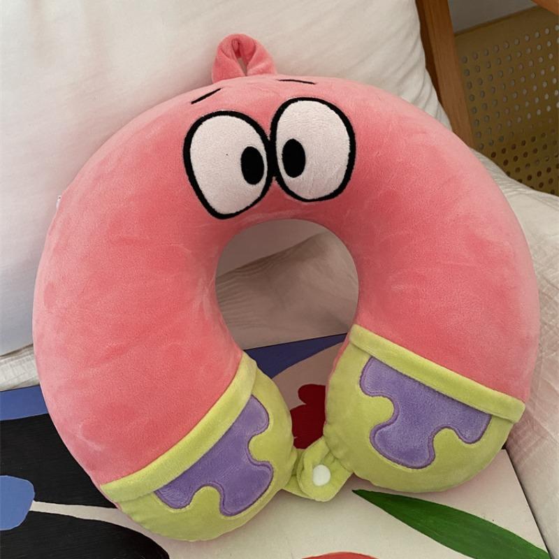 New Spongebob Cartoon Animation Creative U-Shaped Pillow Cute Fashion Travel Portable Memory Foam Neck Pillow Napping Pillow