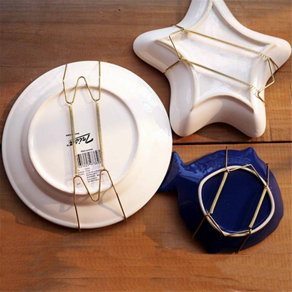 To 16" Home Decor Photo Frame Artwork Invisible Hook Wall Display Dish Spring Holder Plates Hanger