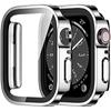 Водонепроницаемый чехол для Apple Watch 7 8 9 45 мм 41 мм Защитное стекло для экрана Бампер Закаленное iWatch 5 SE 6 44 мм 40 мм Аксессуары