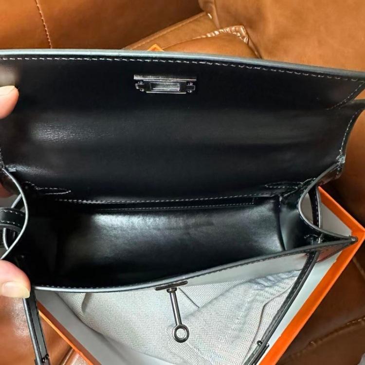 Вечерняя сумка Мини сумка Kelli сумка нового поколения 22 принт ладони swift коровья кожа черная BOX серебряная пряжка сумка-клатч на плечо