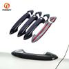 8Pcs Car Exterior Door Handle Trim Cap Cover Sticker Decor Parts Carbon Fiber Look for Honda Accord 9th 2013 2014 2015 2016