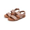GRACCIE LEATHER BACK-STRAP SANDALS/EB1-137/Beige
