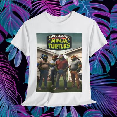 Пародийная футболка «Черепашки-ниндзя», Смешная футболка с графикой, Унисекс футболка,