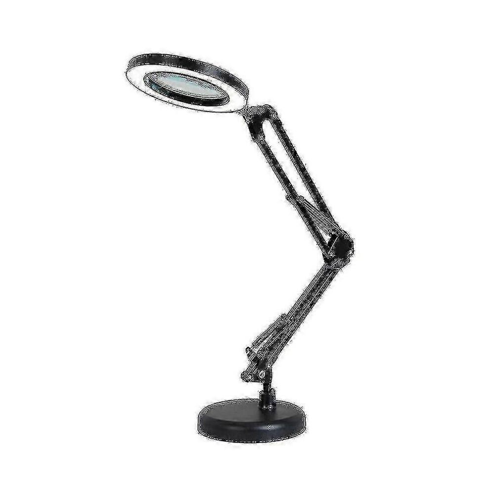 Magnifying Glass with 64 Leds Desk Lamp 8 Times Magnification 10 Levels Of Adjustable Brightness Dimmable