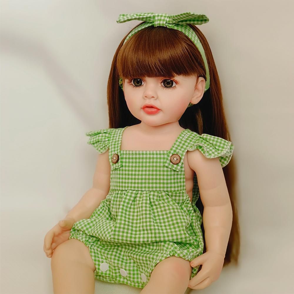Очаровательная кукла Betty Reborn для детей от 3 лет и старше, 22 дюйма, 55 см, силиконовая, на все тело, с длинными наклеенными волосами, принцесса, реалистичная кукла для новорожденных, игрушки