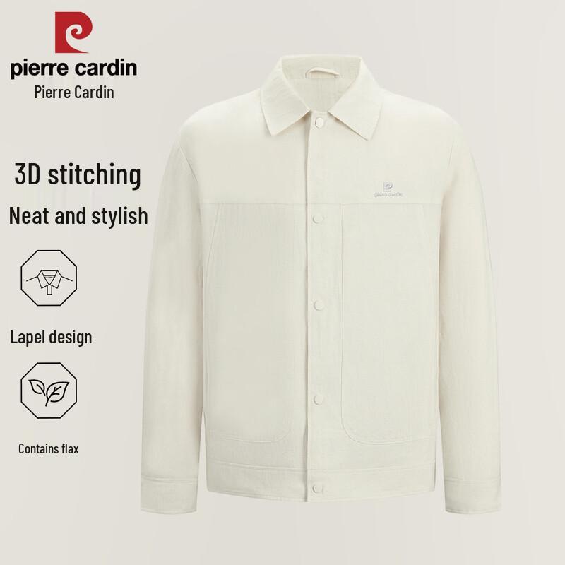 Pierre Cardin Men's Lyocell Blend Lightweight Lapel Jacket