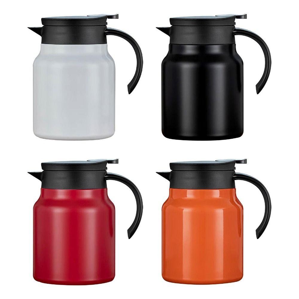 1000ml Coffee Pot Stainless Steel Tea Pot Portable Stewing Teapot for Home Use