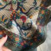 New 100% Nature Silk Square Scarf for Women Retro Floral Print Neckerchief Hairband Foulard Lady Kerchief Bag Ribbons Headband