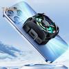 Rechargeable Phone Radiator Low-Noise Wireless Magnetic 3 Speeds Adjustable Gaming Phone Cooling Fan with LED Lights