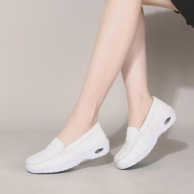 Женские туфли для кормления грудью на воздушной подушке 2025 года: Мягкие, дышащие, универсальные балетки белого цвета